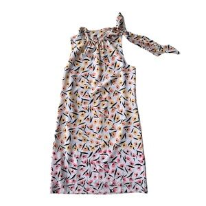 Ann Taylor Floral Sheath Mini Dress Lavendar Purple Size 2